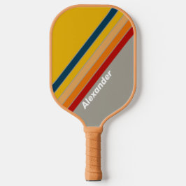 Sport Aurora Arcade Gestreift mit Namen Pickleball Schläger