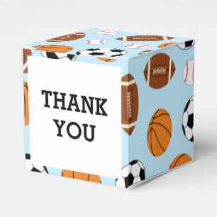 Sport Baby Dusche Co-ed Thema Boy Blue Geschenkschachtel