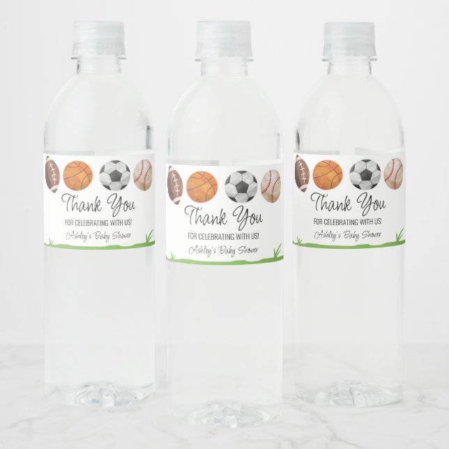 Sport Baby Dusche Gefallen (Flaschen)