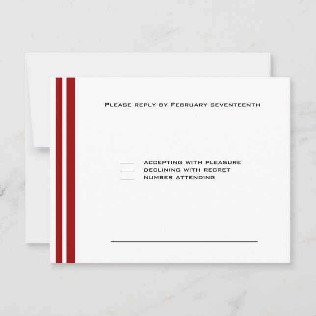 Sport Baseball Bar Mitzvah Party Red RSVP Karte (Vorderseite)