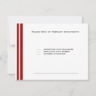 Sport-Baseball-Bar Mitzvah Party-Rot RSVP Karte