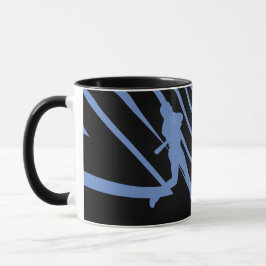 Sport Baseball Blue Black Tasse