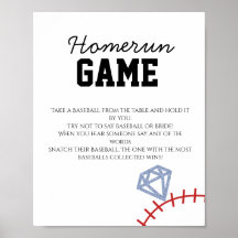 Sport Baseball Homerun Glitter Brautparty Spiel