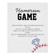 Sport Baseball Homerun Glitter Brautparty-Spiel