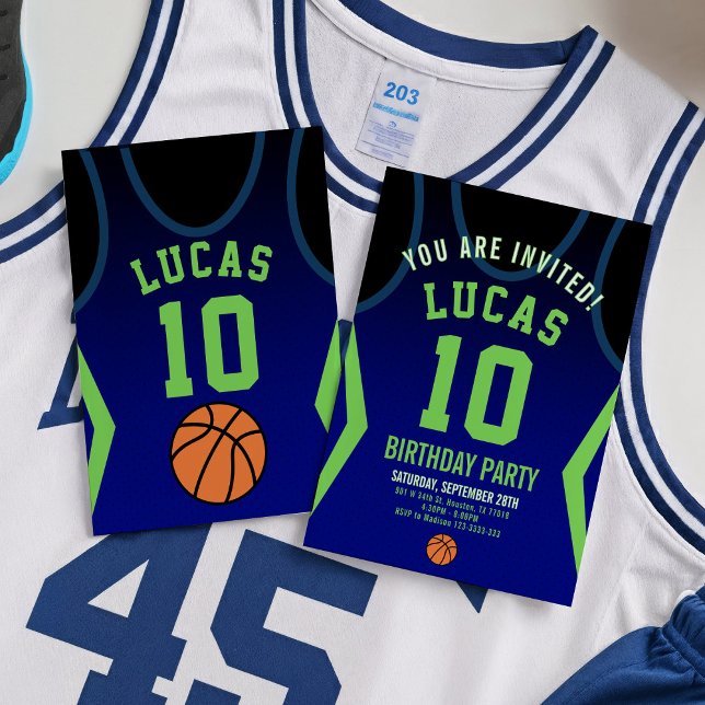 Sport Basketball Einladung zum Geburtstag (Von Creator hochgeladen)