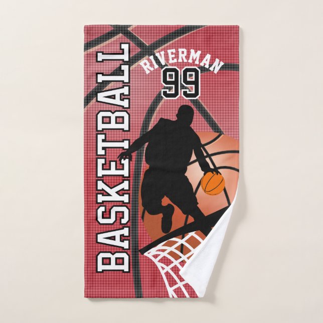 Sport 🏀 Basketball Player - Rot Handtuch (Handtuch)