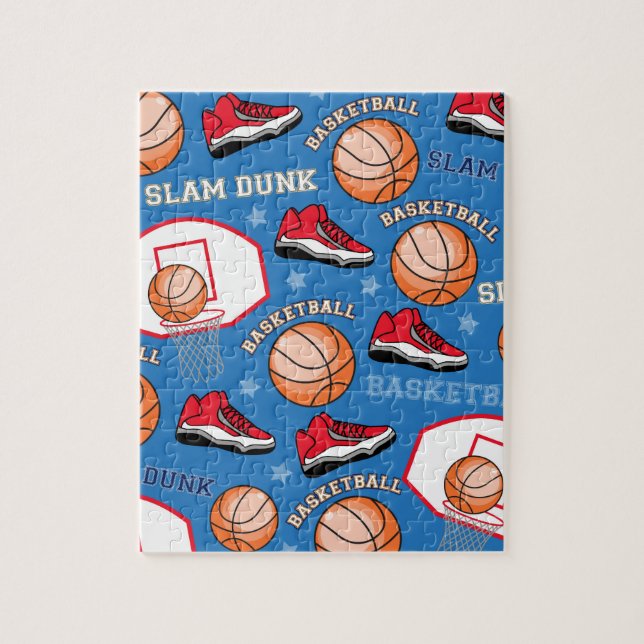 SPORT Basketball-Slam Dunk-Spaß-Athleten-Muster (Vertikal)
