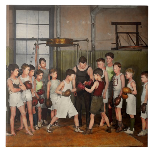 Sport - Boxen - Fäuste der Wut 1924 Fliese (Vorderseite)