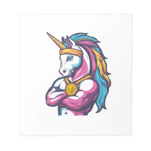 Sport-Champion-Einhorn (1) Notizblock