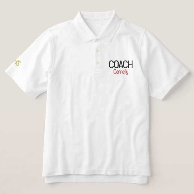 Sport COACH NAME School INITIALS Farben (Design Vorderseite)