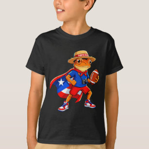 Sport Coqui-Frosch Puerto Rico-Flagge rican Fußbal T-Shirt