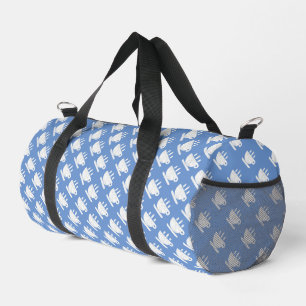 Sport Coupe Bleu Blanc Répéter le sac de voyage Duffel