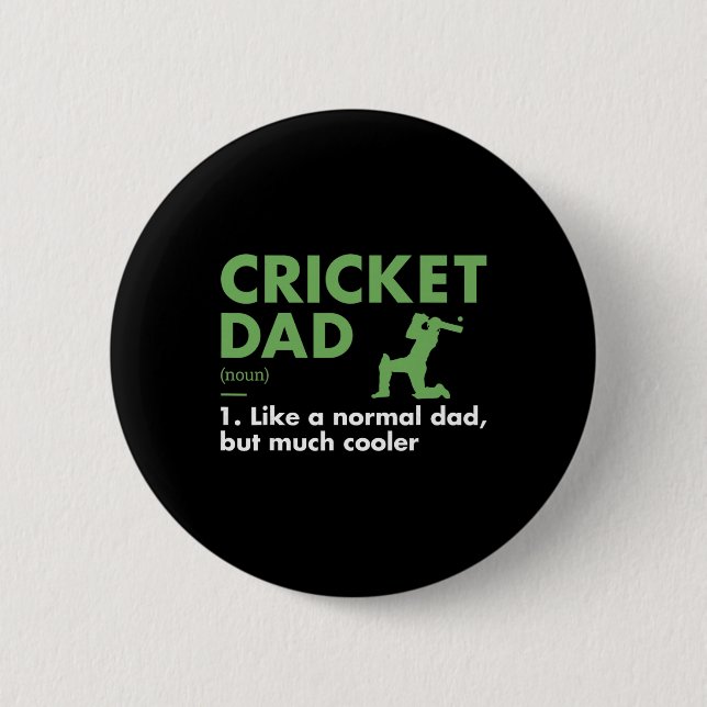 Sport Dad Definition Cricket  Button (Vorderseite)