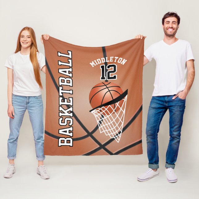 🏀 Sport Design Fleecedecke (Beispiel)