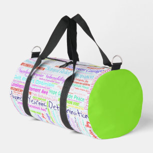 Sport Émotions de salade de mots, Sentiments Duffin sac