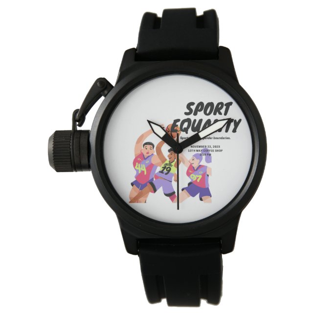 "Sport Equality" - Sport Armbanduhr (Vorderseite)