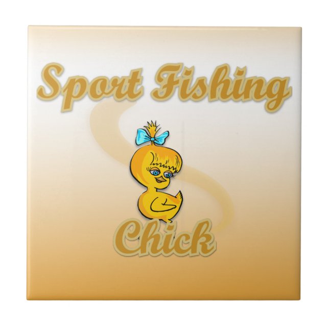 Sport Fischen Fliese (Vorderseite)
