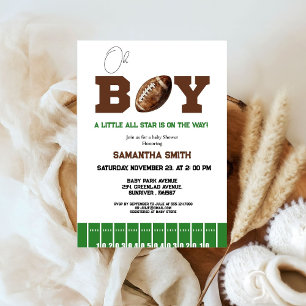 Sport Football Boy Baby Dusche Party Einladung