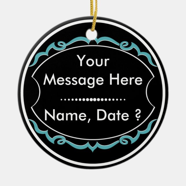 Sport-Freiwillig-Preis Keramik Ornament (Vorne)