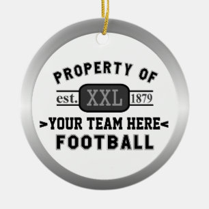 Sport-Fußball-Eigentum Ihres Teams besonders Keramik Ornament