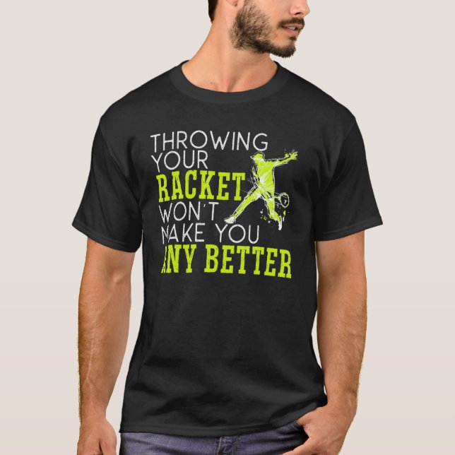 Sport Game Lawn Tennis Racket Tennis T-Shirt (Vorderseite)