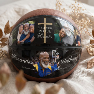 Sport Gedenkfoto Andenken Kreuz Basketball