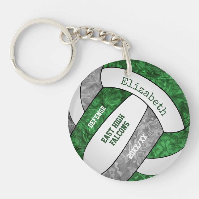 sport gris vert girly coutume volley-ball (Devant)