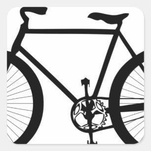Sport Hobby Spaß Fahrt Fahrrad Schicksal Quadratischer Aufkleber