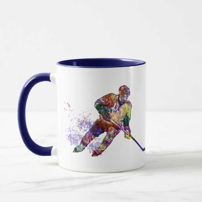Sport Hockey Player bunt Tasse (Links)