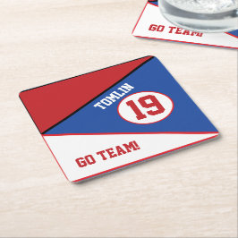 Sport Inspiriert Red & Blue Paper Untersetzer