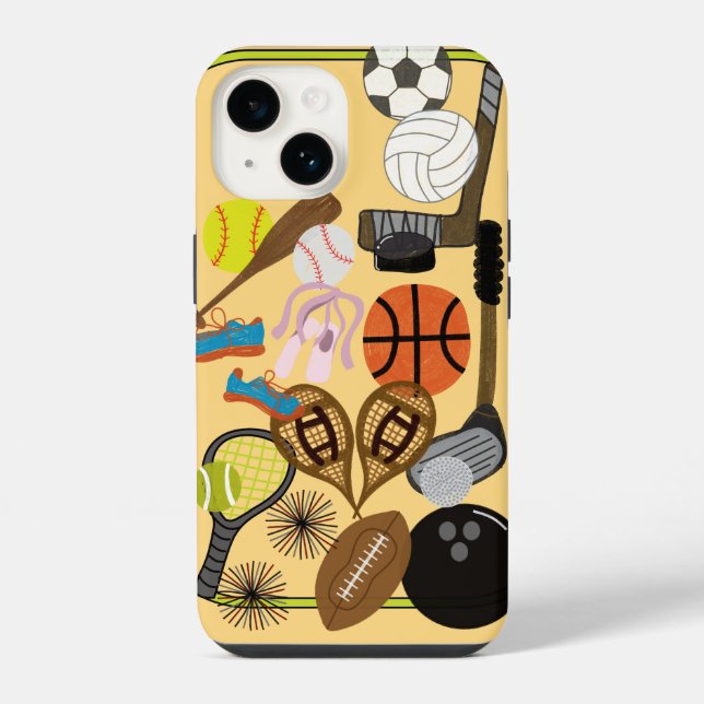 Sport iPhone 14 Hülle (Rückseite)
