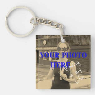 Sport ist mein Leben Fotos und Textmenüs Schlüsselanhänger