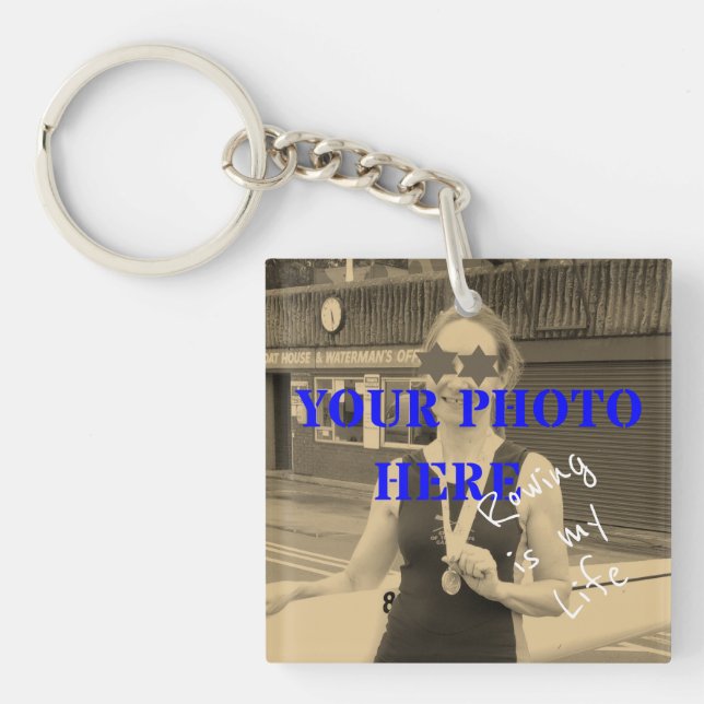 Sport ist mein Leben Fotos und Textmenüs Schlüsselanhänger (Vorderseite)