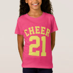 Sport-Jersey-Entwurf der Pink-u. Gelb-Kind| T-Shirt<br><div class="desc">Sport-Jersey-Entwurf der Pink-u. Gelb-Kind| • Mädchen-Jersey-T - Shirt</div>