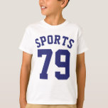 Sport-Jersey-Entwurf der Weiß-u. Marine-Blau-Kind| T-Shirt<br><div class="desc">Sport-Jersey-Entwurf der Weiß-u. Marine-Blau-Kind| • Kinderraglan-Jersey-T-Shirt</div>