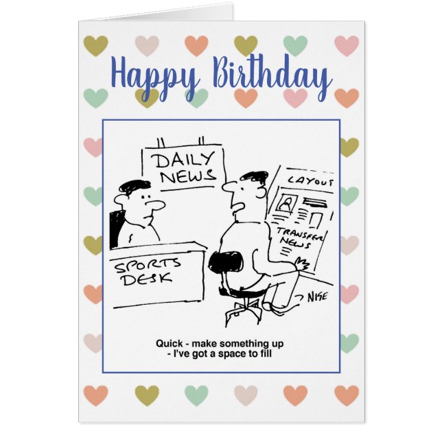 Sport-Journalist an der Zeitung (Vorne)