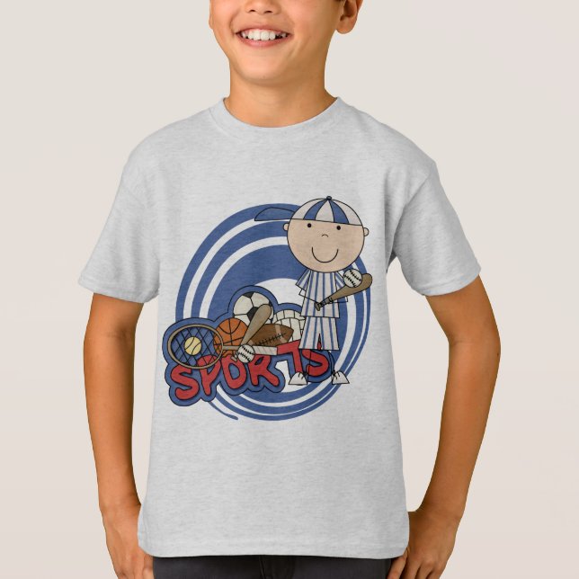 Sport-Junge - Baseball-T-Shirts und Geschenke T-Shirt (Vorderseite)
