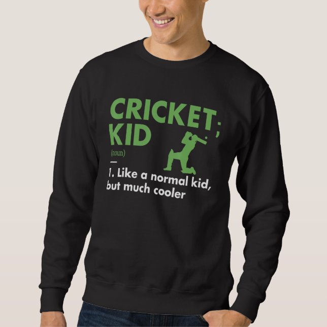Sport Kid Definition Cricket_1 Sweatshirt (Vorderseite)