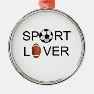 Sport-Liebhaber-Verzierung Silbernes Ornament