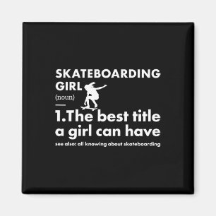 Sport Mädchen Definition Skateboarding Magnet