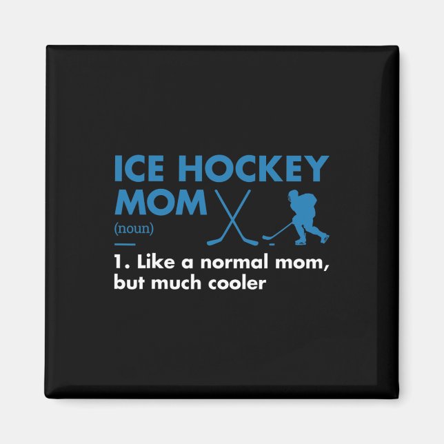 Sport Mama Definition Eishockey Magnet (Vorne)