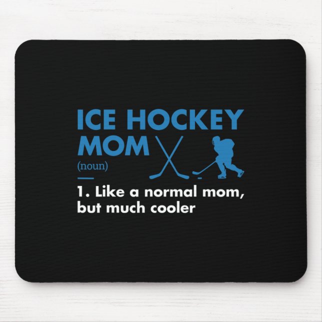 Sport Mama Definition Eishockey Mousepad (Vorne)