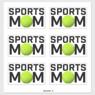 Sport-Mama Tennisdesign Aufkleber
