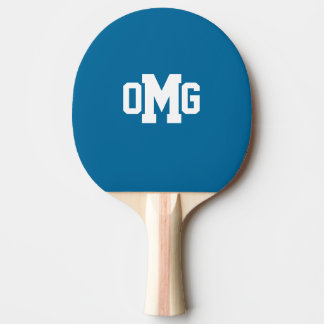 Sport-Monogramm Klingeln-Pong Paddel Tischtennis Schläger
