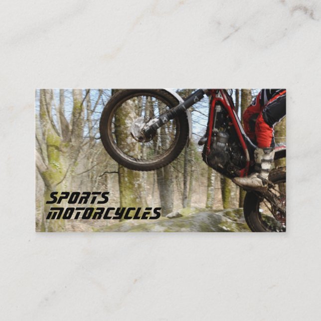 Sport-Motorrad-Visitenkarte Visitenkarte (Vorderseite)