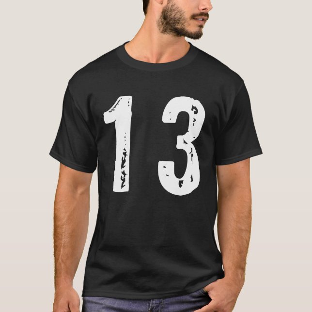 Sport Nummer 13 T-Shirt (Vorderseite)