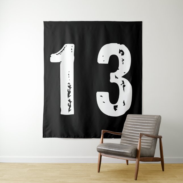 Sport Nummer 13 Wandteppich (Beispiel)