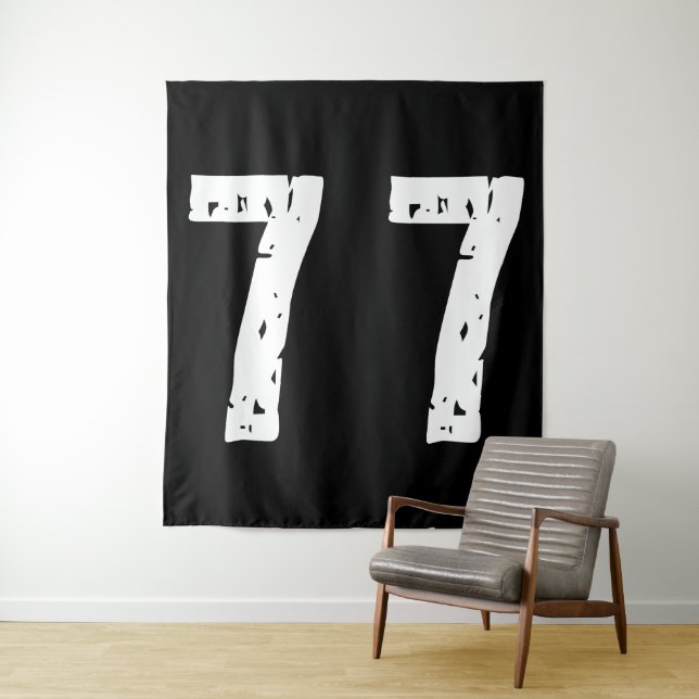 Sport Nummer 77 Wandteppich (Beispiel)