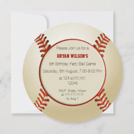 Sport Party Baseball Thema Personalisierte Einladu Einladung