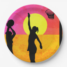 Sport-Party-IdeeNetball Themed Pappteller